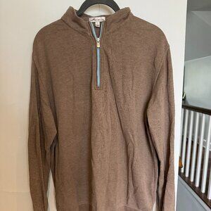 Peter Millar Brown Q-Zip Size L